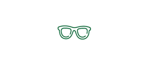 Glasses icon indicating glasses will likely be needed to see closer Biểu tượng mắt kính cho thấy có thể bạn phải cần thêm sự hỗ trợ của kính đeo khi nhìn gần